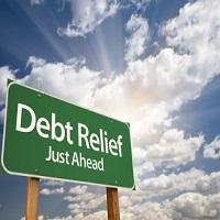 debt relief sign